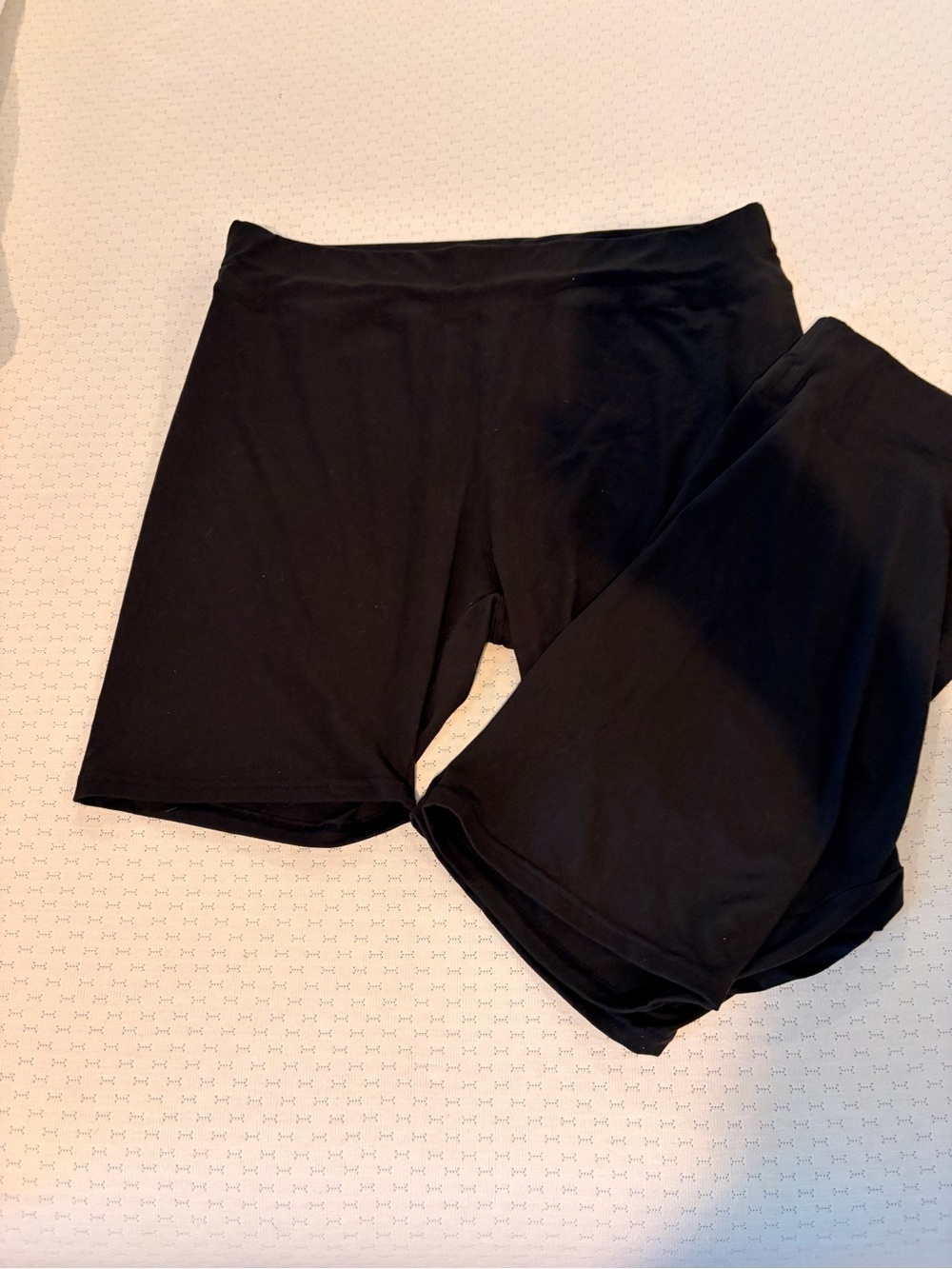 NWOT SHEIN 2 pairs Black Stretch Bike Shorts Size 4X, best for 2x
